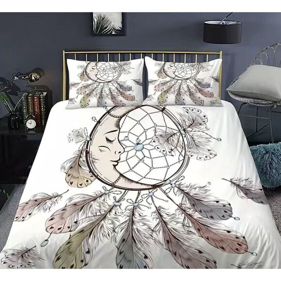 3D Dream Catcher Soft King Duvet Cover set for Comforter 3pcs Bedding set. NWT. - Picture 2 of 5